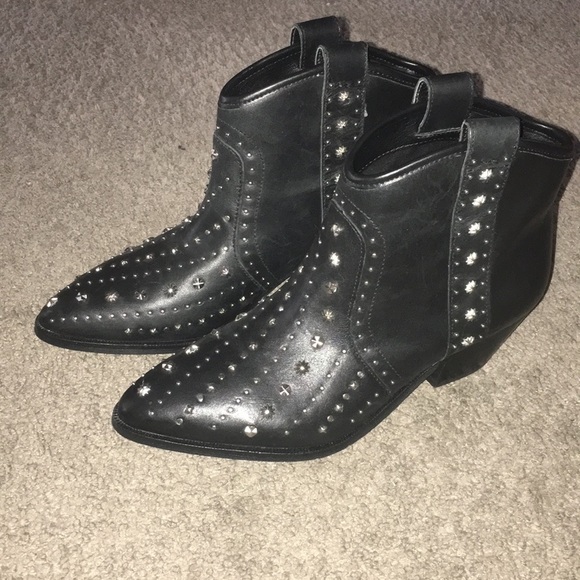 Sam Edelman Shoes - Sam Edelman Black Brian Studded Leather Bootie